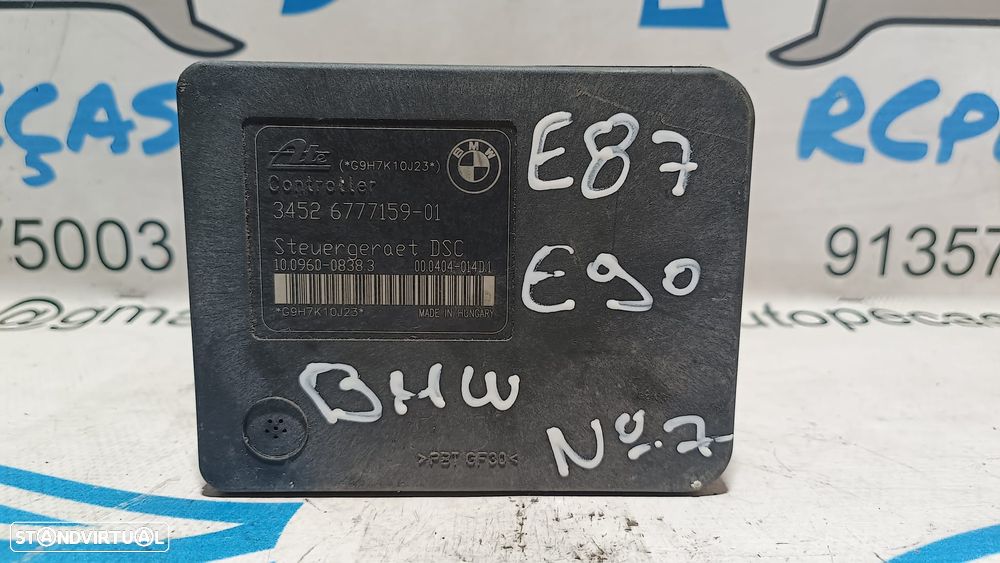 ABS MODULO BLOCO HIDRAULICO BMW SERIE 3 E90 3452677715901 677715901 6777159 3451677715801 677715801 6777158 E91 SERIE 1 E87 E81 118D X1 E84 18D SDRIVE - 7