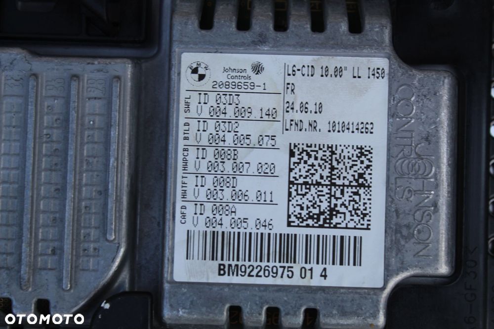 EKRAN WYŚWIETLACZ MONITOR BMW F01 F02 F04 9226975 - 3