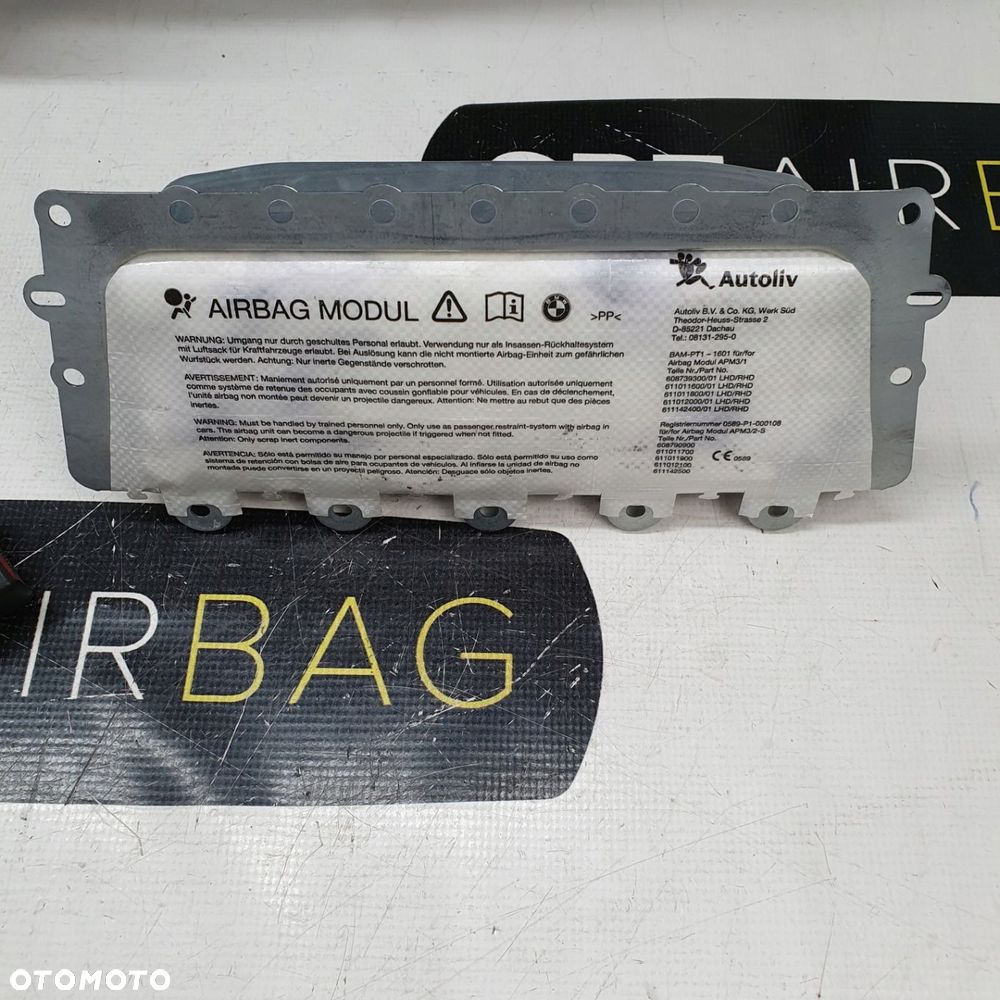 BMW 5 F10 F11 DESKA ROZDZIELCZA KONSOLA KOKPIT PULPIT PODUSZKI AIRBAG AIR BAG DOPINACZE KIT SET - 9
