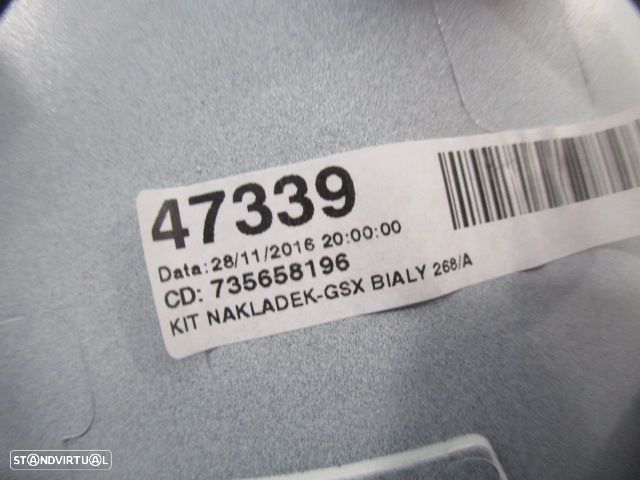 Grelha Friso 735658196 735619848 FIAT  500 2 FASE 2 2017 1.2I 69CV 3P BRANCO MEIO GRE PAINEL CENTRAL - 3