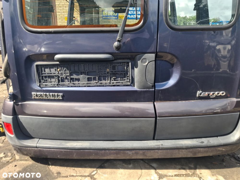 Renault Kangoo I 1 Lift polift Drzwi tył tylne klapy klapa bagażnika skrzydło prawe lewe fiolet fioletowe szyba mechanizm wycieraczek światło zamek KOMPLETNE - 2