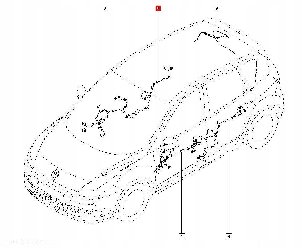 WIĄZKA DRZWI PRAWY TYŁ RENAULT SCENIC III 241269596R - 8