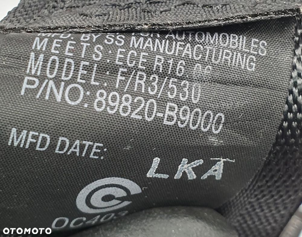 PAS PRAWY TYŁ TYLNY HYUNDAI I10 II 89820-B9000 - 2