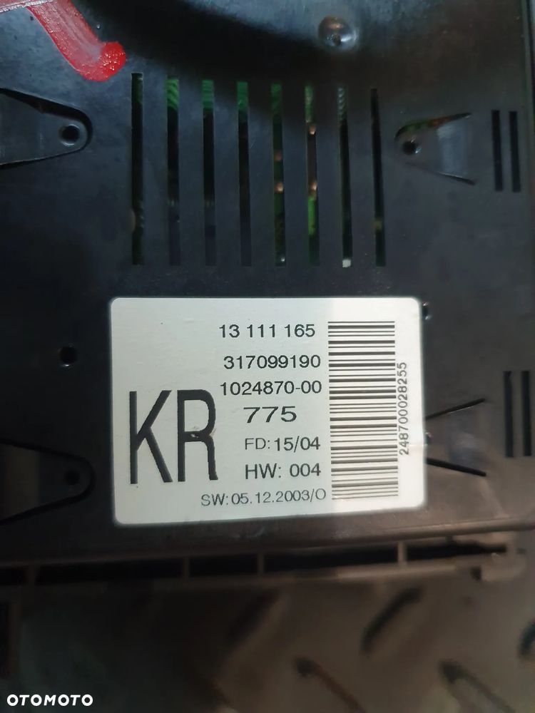 RADIO CD WYŚWIETLACZ OPEL ASTRA III H 13154304 7643103310 - 5