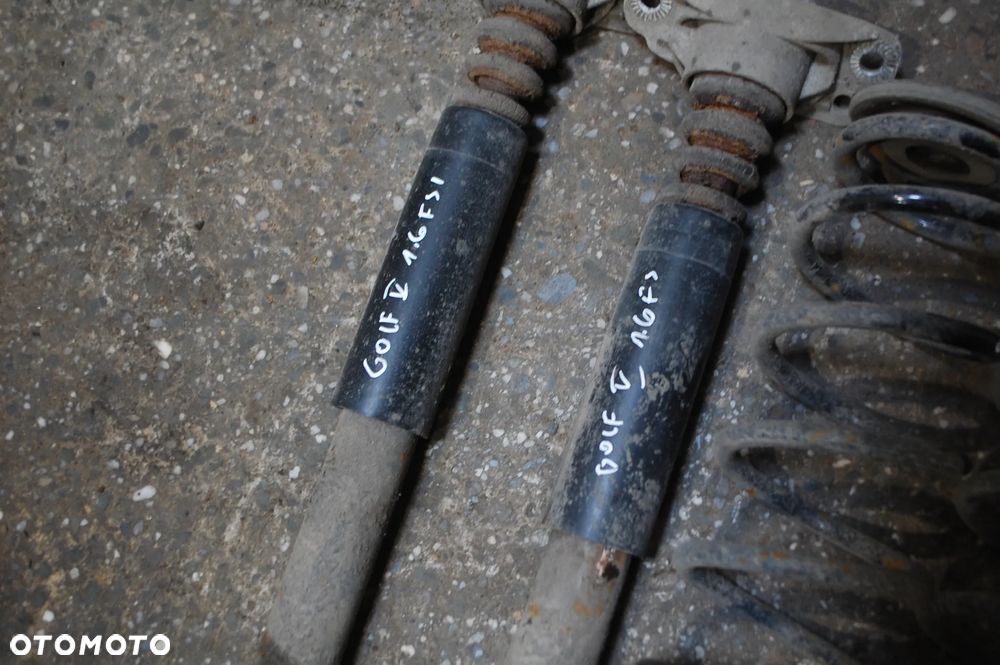 AMORTYZATORY TYŁ TYLNE + SPRĘŻYNY VW GOLF V 1.9 TDI JETTA AUDI A3 8P 2.0 FSI SACHS 1.6 FSI - 10