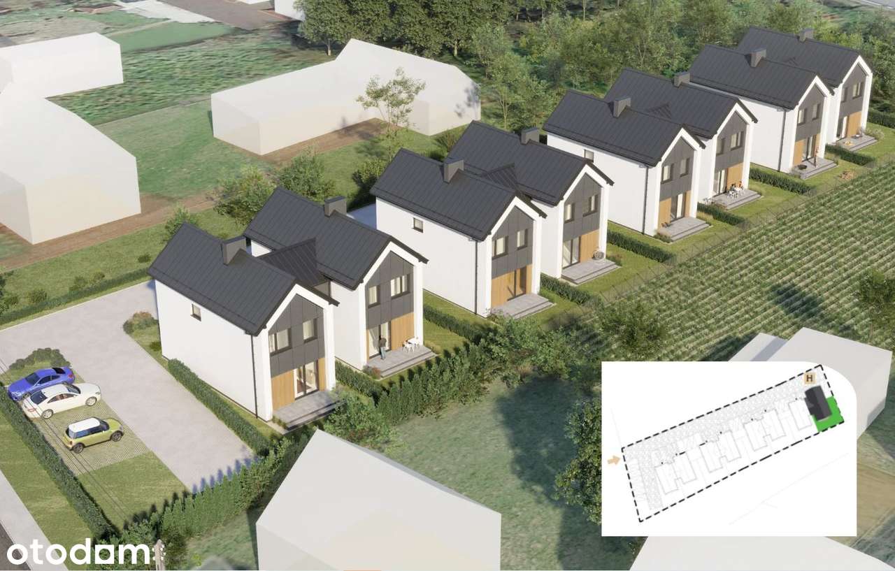 Nowoczesny dom w zabudowie bliźniaczej – 106,65 m²_Rzochowska - Pełny obrazek: 3/7