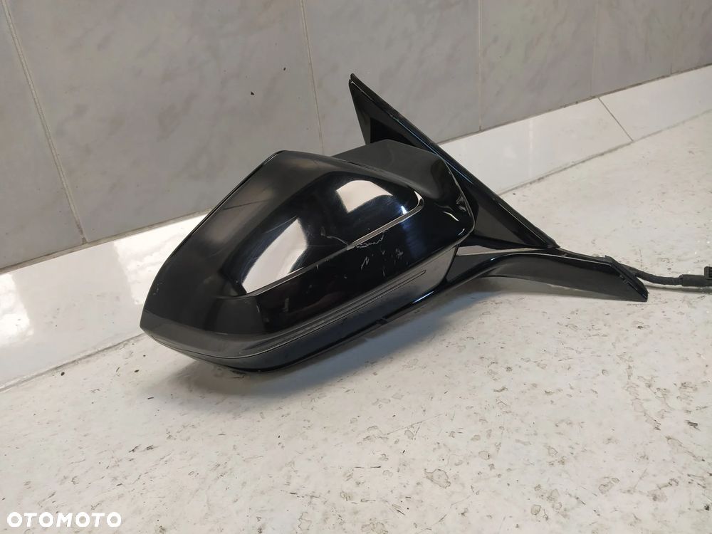 BMW 7 G70 M-POWER LUSTERKO ZEWNĘTRZNE PRAWE ASFERYCZNE ASYSTENT FOTOCHROM KAMERA 9+8+1 PIN KOMPLETNE UK ORYGINAŁ - 4