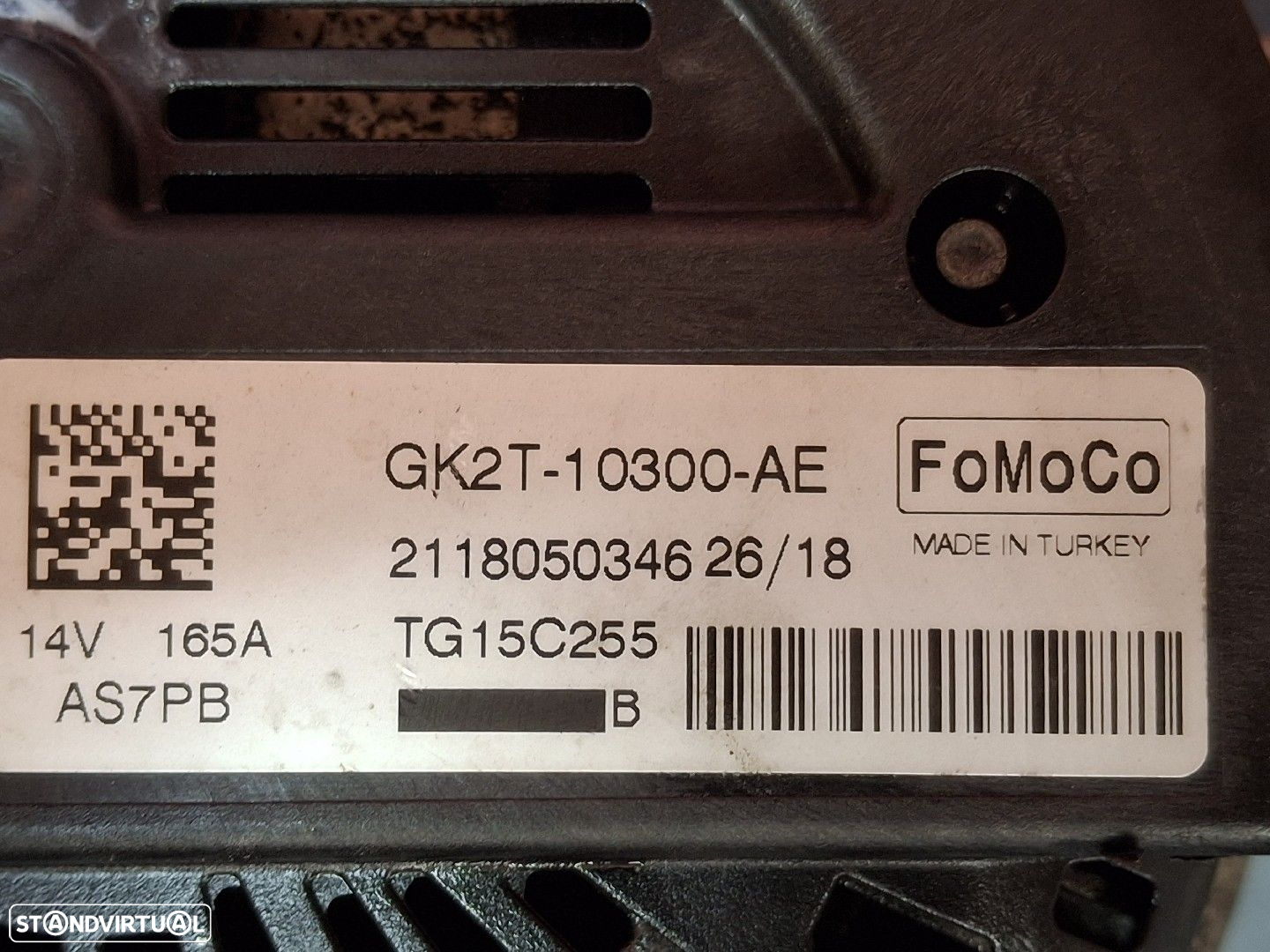 Alternador Ford Transit V363 Caixa (Fcd, Fdd) - 4