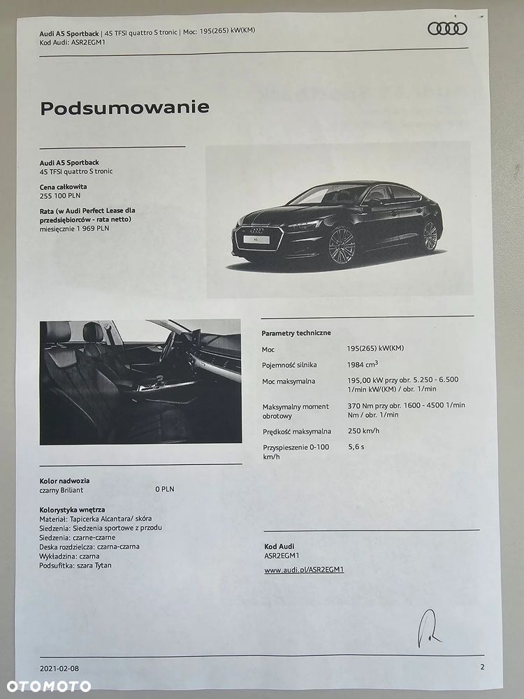 Audi A5 Sportback 45 TFSI mHEV Quattro S tronic - 6