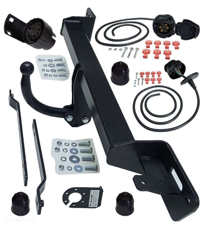HAK HOLOWNICZY + WIĄZKA GNIAZDO 7PIN FIAT GRANDE PUNTO + 3 III + 2012 + EVO + 199 + FL FACELIFTING - 3