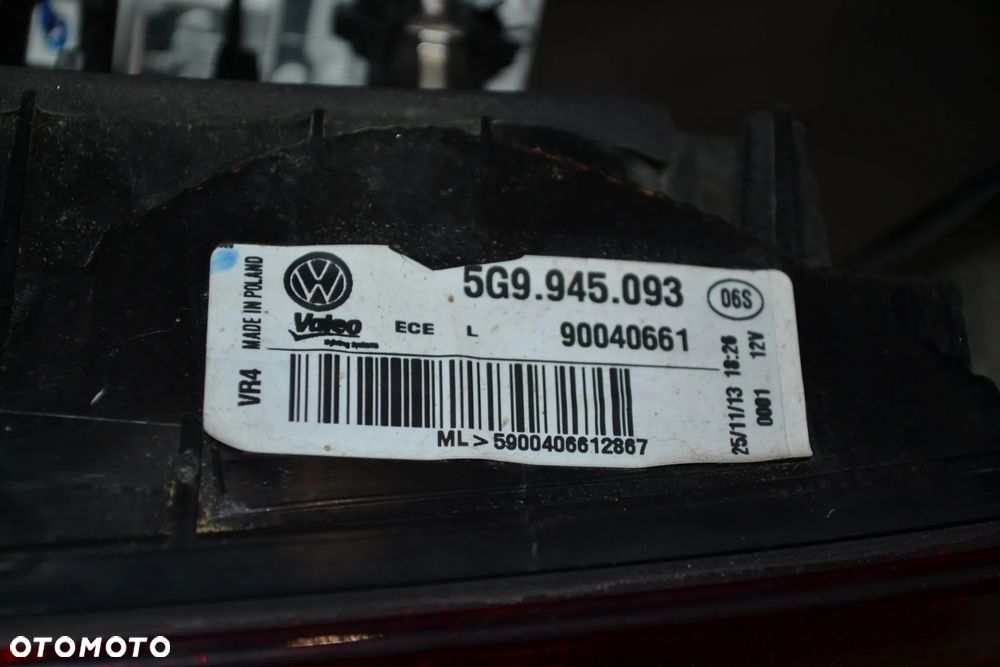 VW GOLF VII KOMBI LAMPA TYŁ TYLNA LEWA W KLAPĘ ORYGINAŁ 5G9945093 - 3