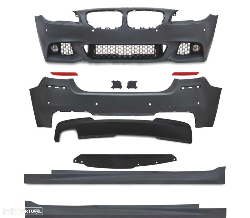 KIT CARROÇARIA BMW F11 TOURING 13-17 COM PDC + LAVA-FARÓIS LOOK M - 3