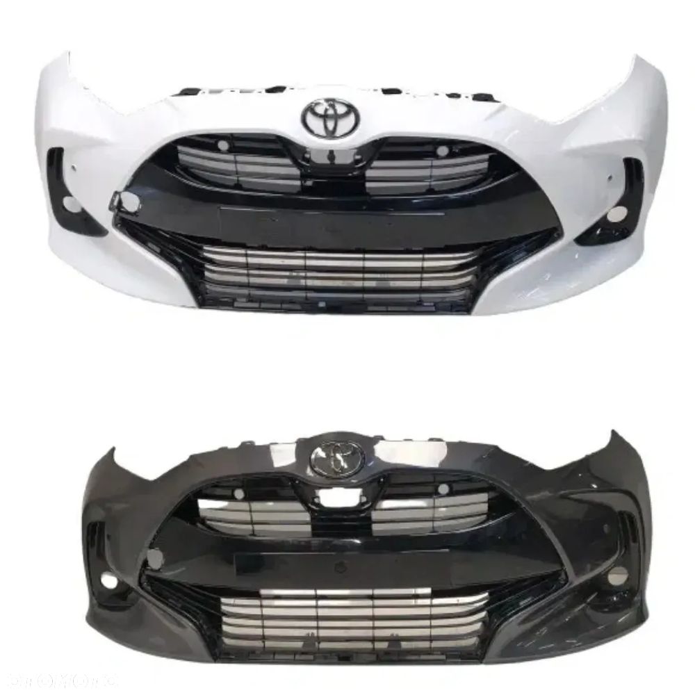 TOYOTA YARIS 4 IV XP21 20- ZDERZAK PRZÓD PRZEDNI GRILL ATRAPA CHŁODNICY KRATKI 4XPDC CZUJNIKI PARKOWANIA ORYGINAŁ - 1