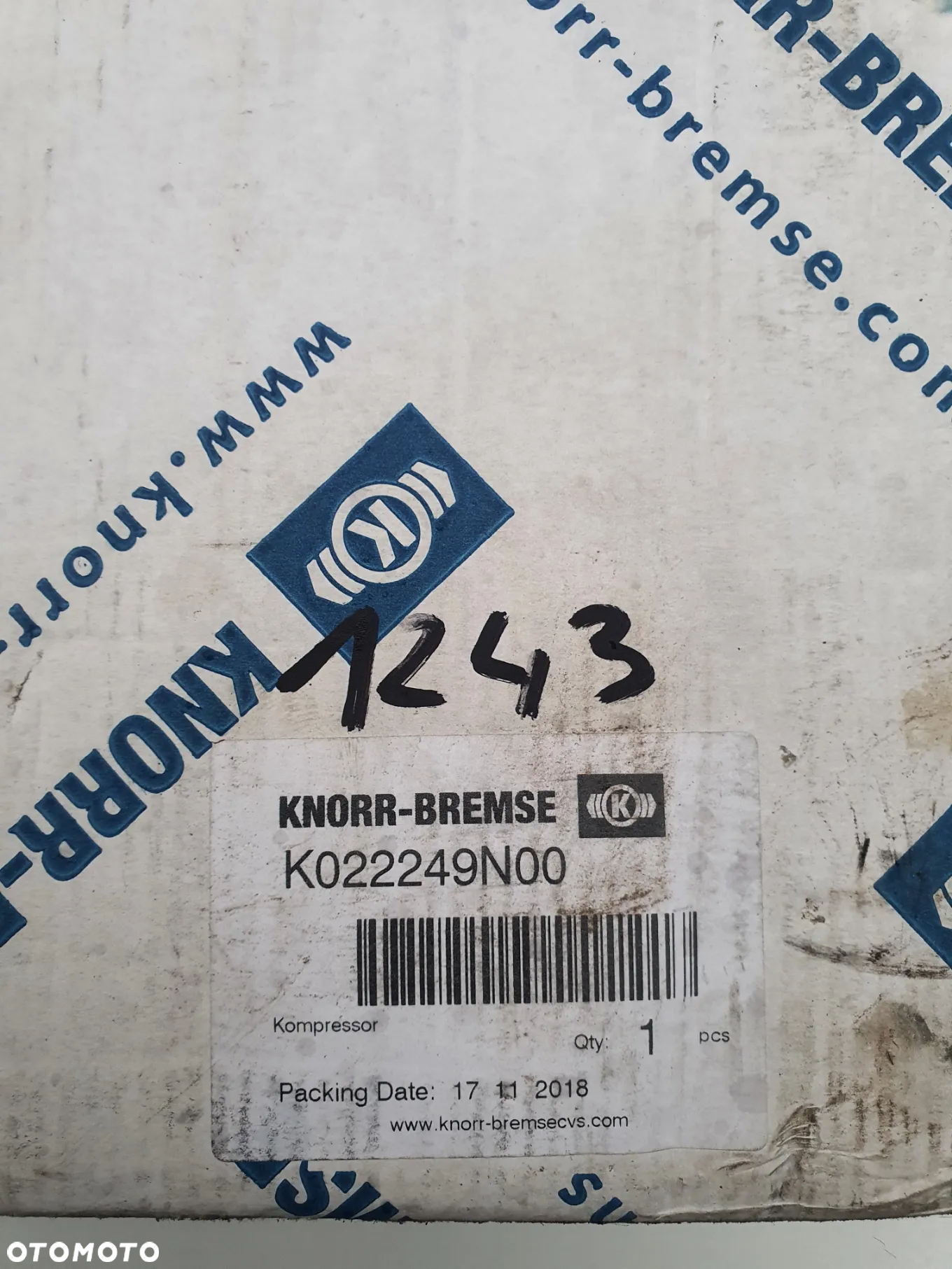 Sprężarka kompresor powietrza Knorr-Bremse LP4857, K022249N00, Iveco - 5