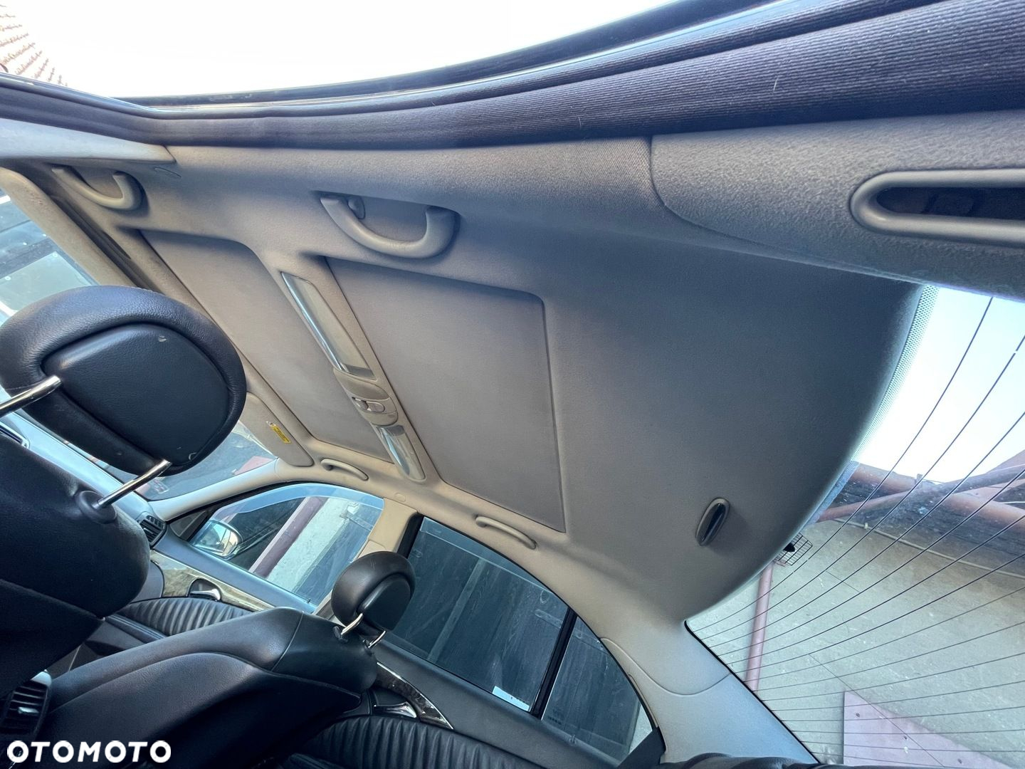 Dach szklany panorama solar podsufitka lampki Mercedes W211 SEDAN KPL BDB - 9