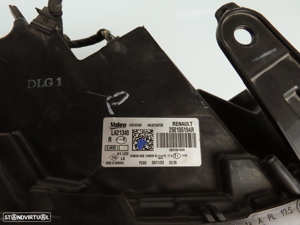 Farol LED Direito Usado / Original DACIA DUSTER (HM_) 260106194R - 4