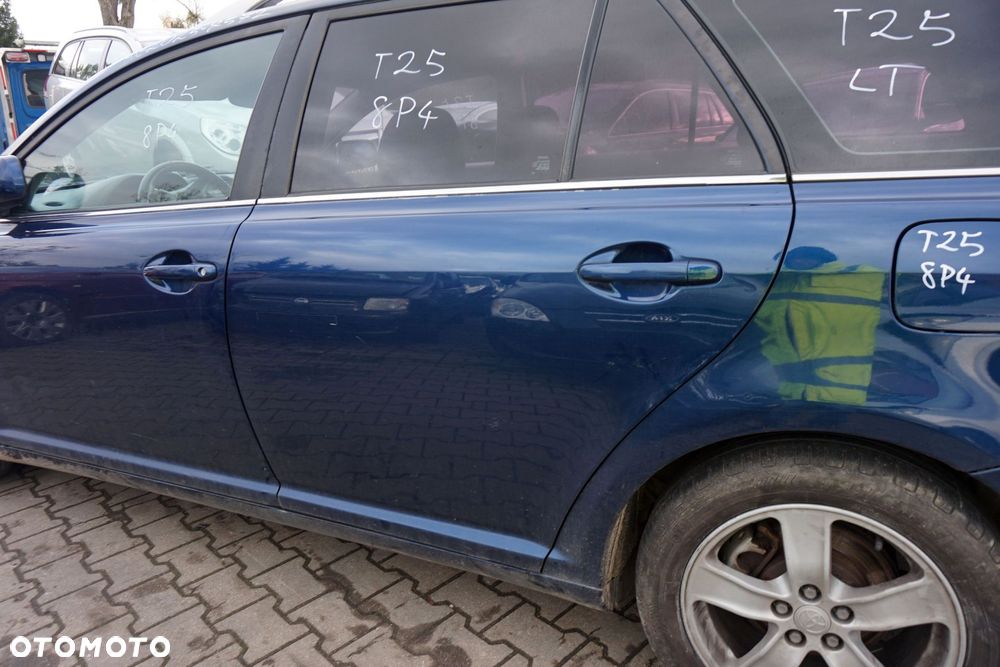 DRZWI TYLNE LEWE AVENSIS II T25 KOMBI 8P4  GRANATOWY TOYOTA 2003-2006 - 4