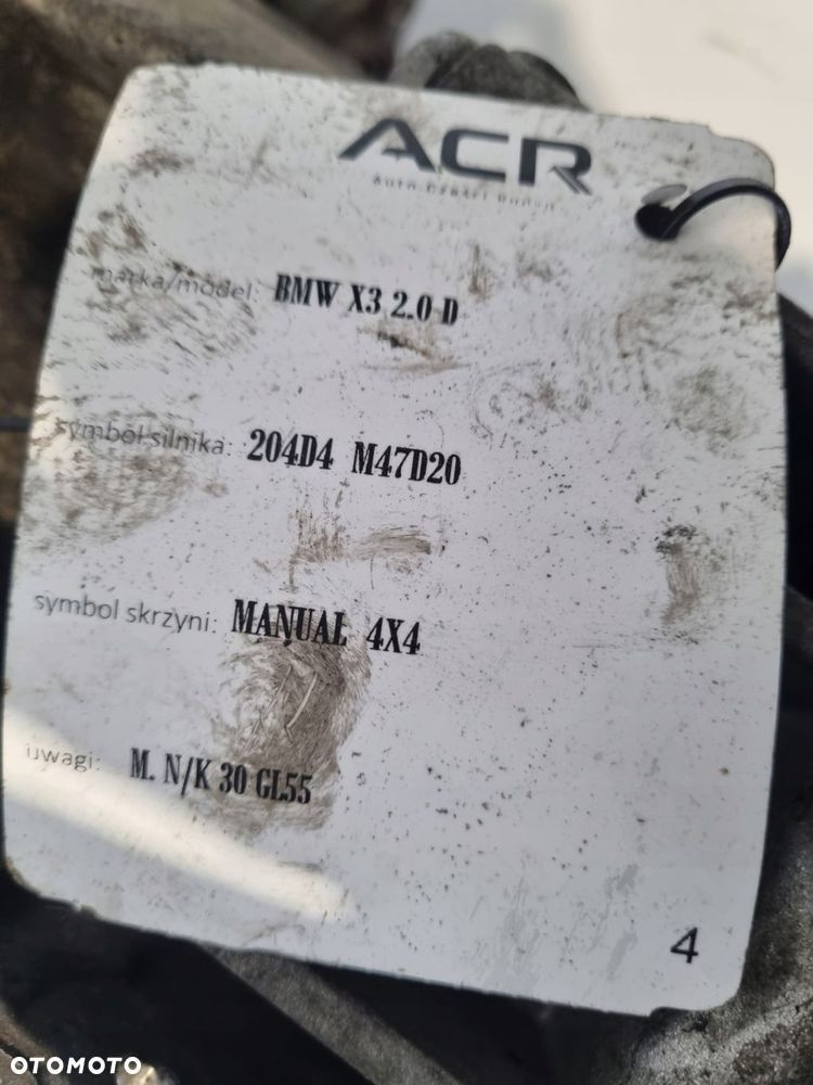 REDUKTOR MANUALNEJ SKRZYNI BIEGÓW BMW X3 E83 2.0 D diesel M47 150KM manual - 11