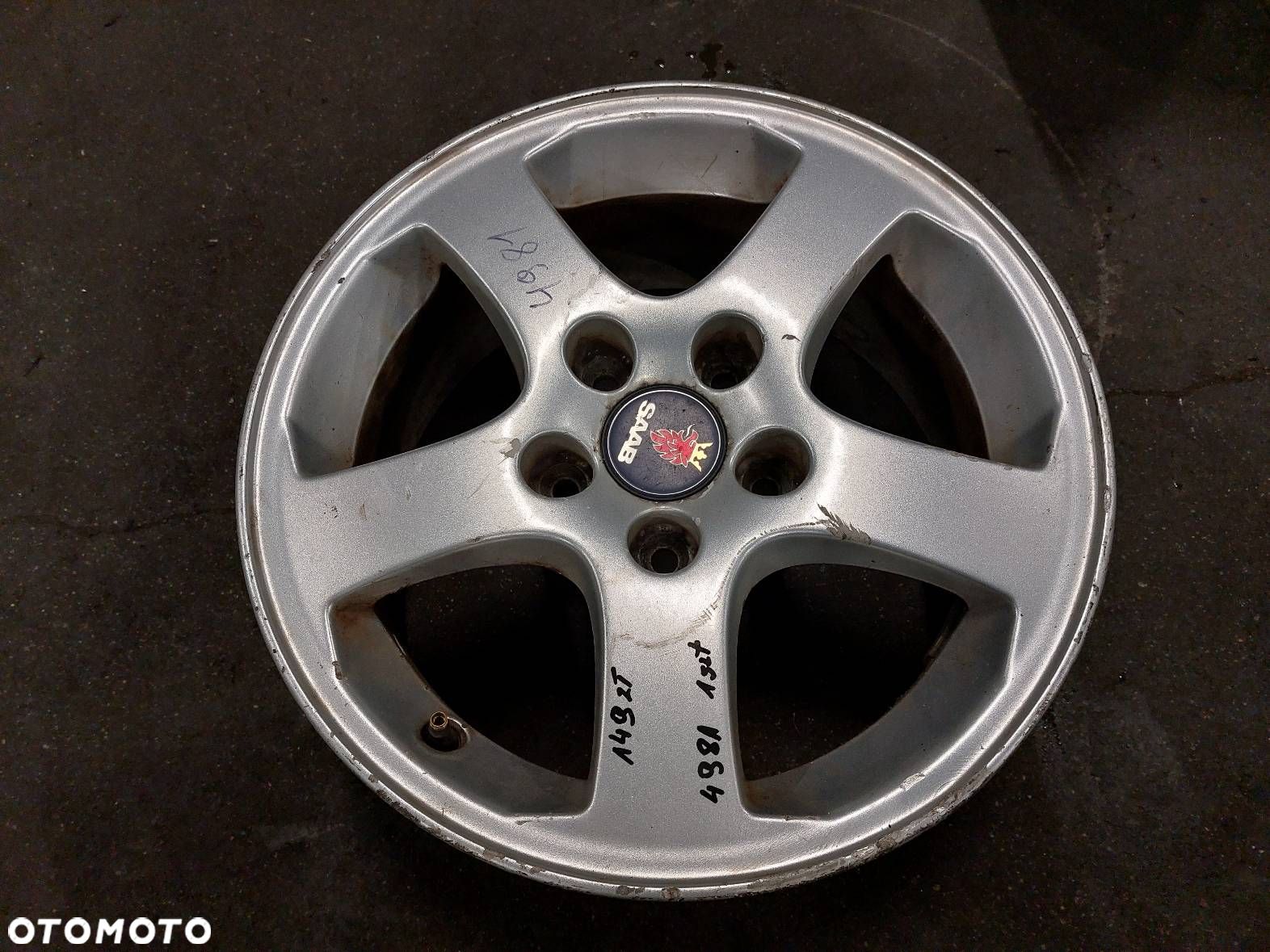 FELGA ALUMINIOWA 1 SZT 5x110 6,5Jx16 ET41 FI65,1 SAAB 9-3 II 12785708 - 1