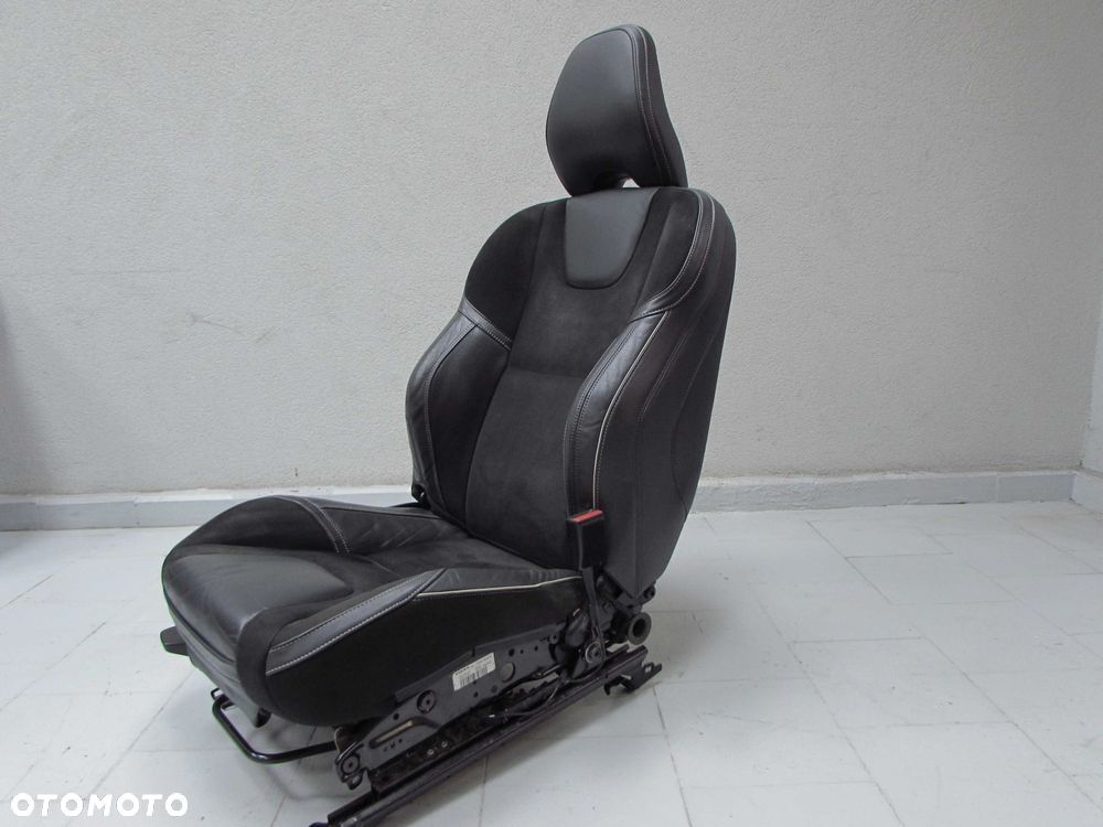 VOLVO S60 II 10-17 R DESIGN FOTELE SIEDZENIA KANAPA OPARCIE TAPICERKA SKORA ALCANTARA GRZANE - 3