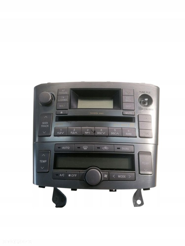 radio cd panel sterowania klimatyzacją toyota avensis t25 lift - 1