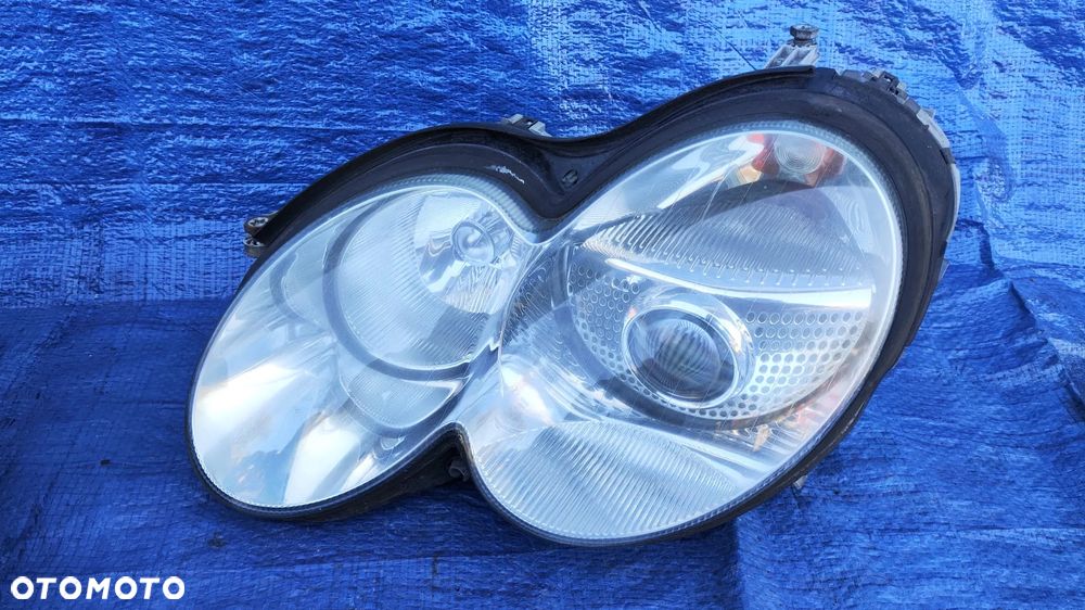 ZDERZAK ATRAPA GRILL BŁOTNIK PRAWY PAS PRZEDNI WZMOCNIENIE CHŁODNICE WENTYLATOR SPRYSKIWACZE LAMPY BI-XENON XENON PRZÓD KOMPLETNY ORYGINALNY LAKIER C946 946 DO ZAŁOŻENIA W KOLOR MERCEDES SL R230 W230 SL500 - 25