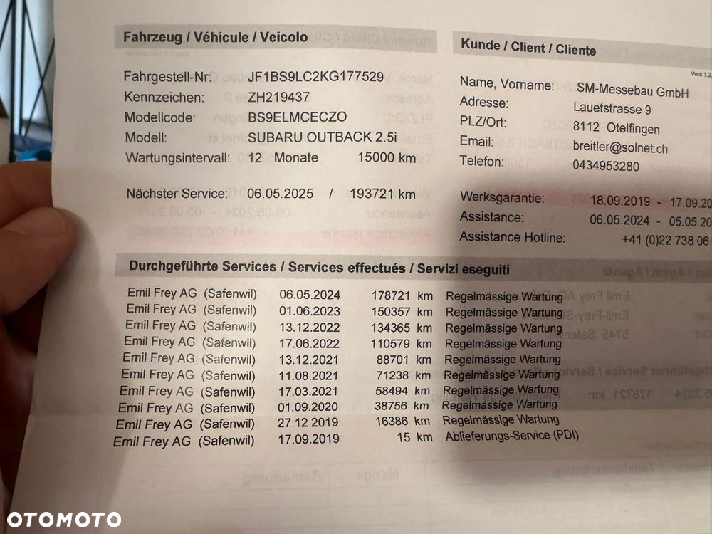 Subaru Outback 2.5i Exclusive (EyeSight) Lineartronic - 26