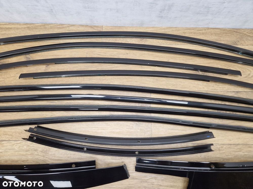 BMW 5 F10 LISTWY SHADOWLINE CZARNY WYSOKI POŁYSK M-PAKIET KOMPLETNY ZESTAW - 5