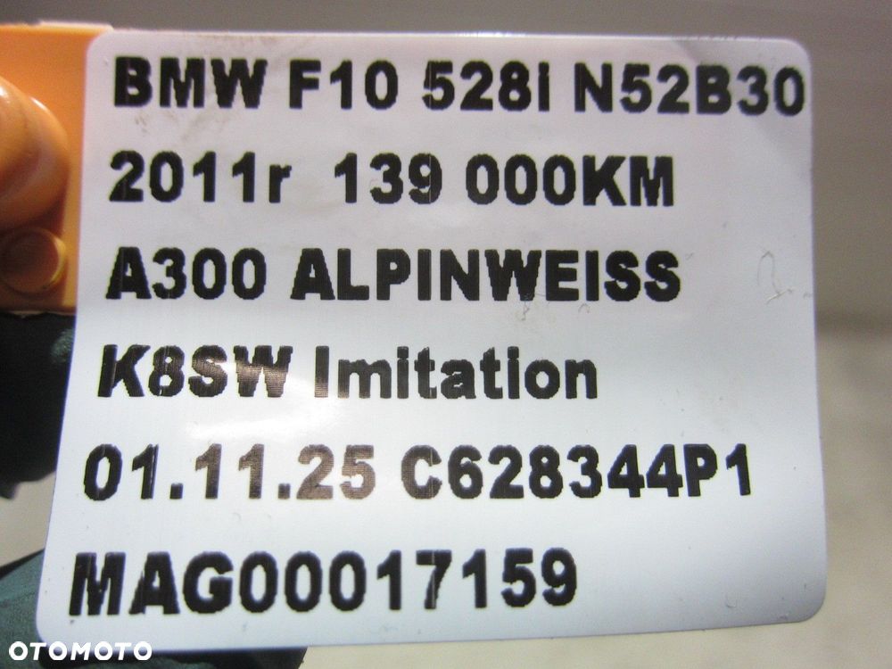 BMW 5 F10 F06 F07 F11 F13 528I N52 7556663 11137556663 MISKA OLEJOWA MISA - 11
