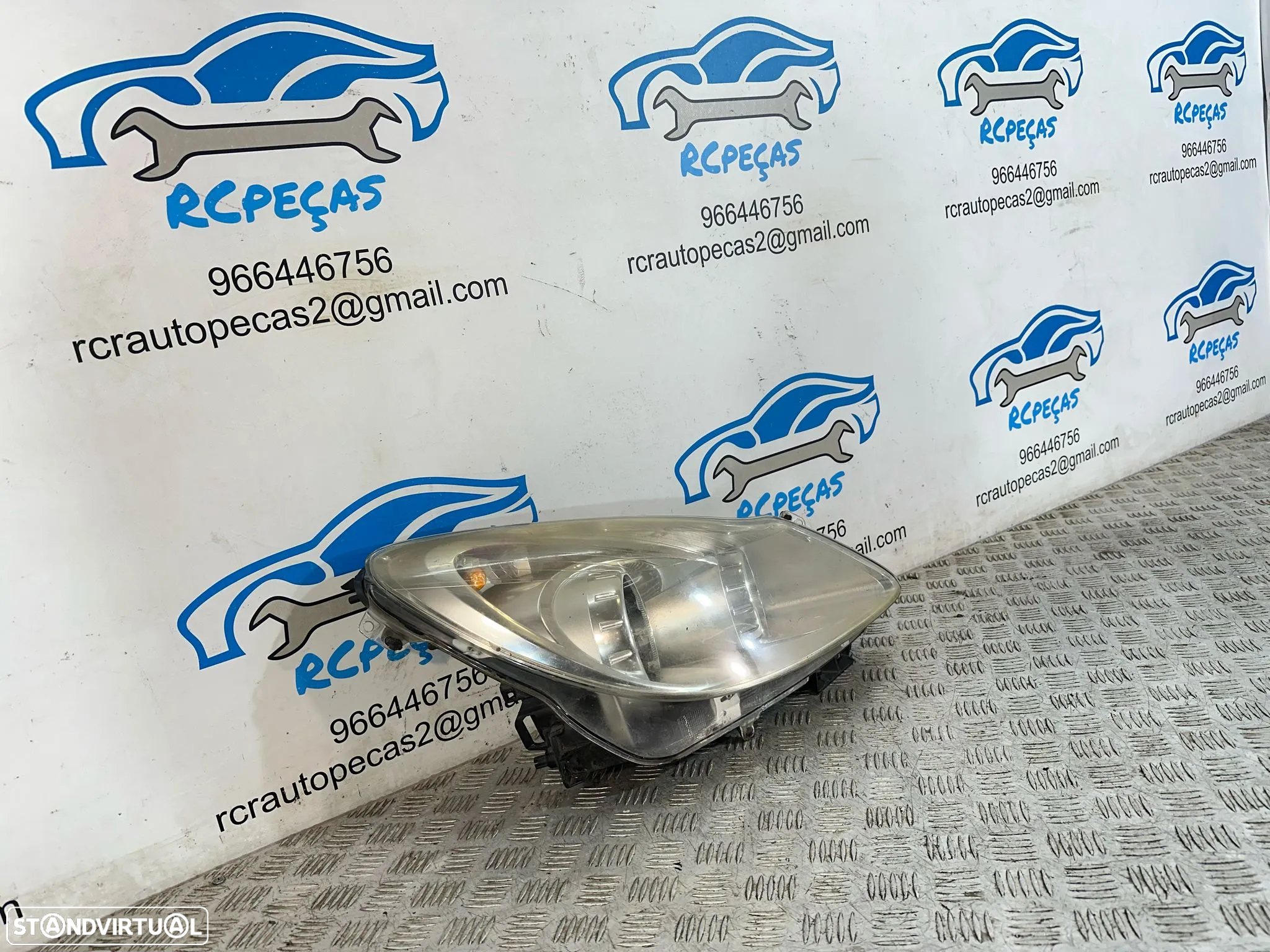.Conjunto Oticas Farois Frontal Frente Esquerda Direita Halogenio Original GM Opel Corsa D 13186384 13186383 2006 - 2014 - 8