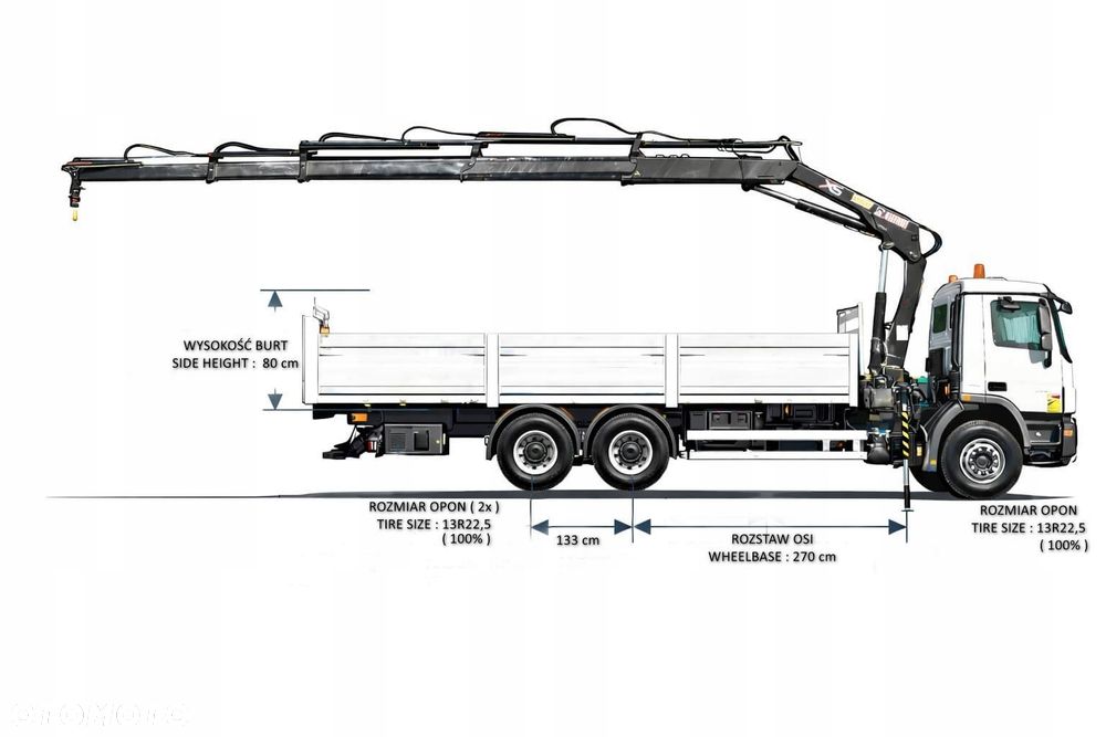 Mercedes-Benz ACTROS 2641 * WYWROTKA 6,00 m * HIAB 166 D S - 4 HIDUO + PILOT - 16