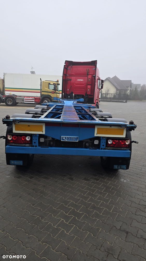 D-TEC FLEXITRAILER 3 osiowa pełna opcja 1x40 1x45 2x20 podnoszona oś super stan! niska waga! - 6
