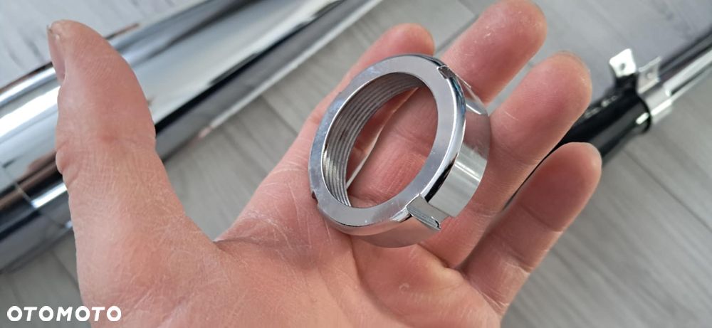 TŁUMIK KOLANKO WSK 125 B1 B3 CZARNY CHROM WYDECH RURA WYDECHOWA - 6