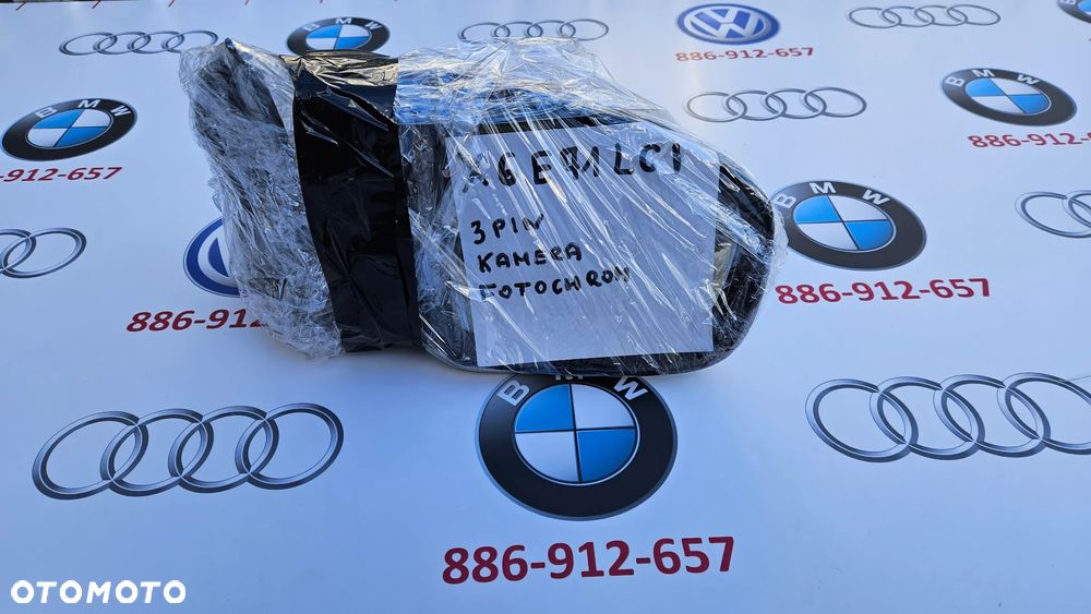 BMW X6 E71 LCI Lusterko Prawe Lusterko Pasażera 3 PIN KAMERA FOTOCHROM EUROPA Black Sapphire Metallic 475/9 - 16