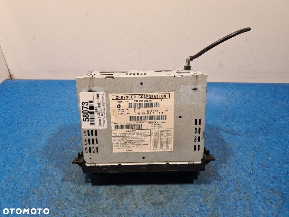 DODGE CALIBER RADIO P05091509AG - 9