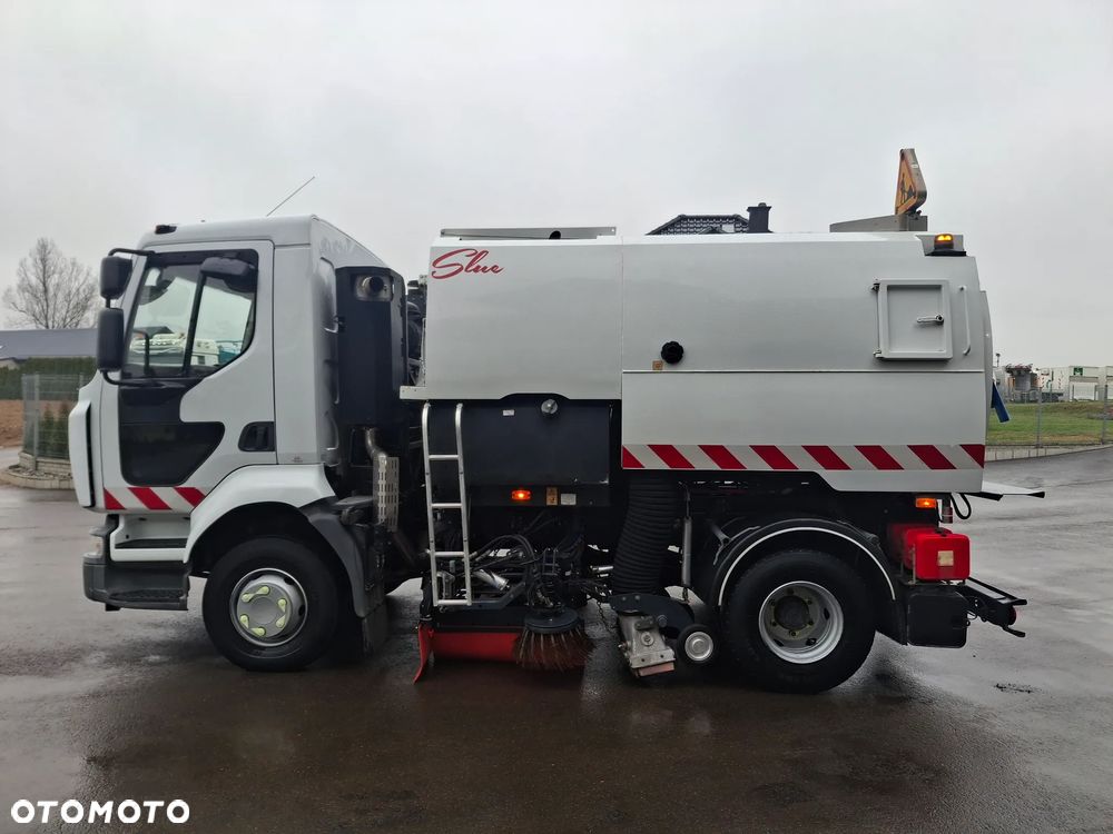 Renault Midlum 220 Zamiatarka Johnston 2 Silniki Szczotki L/R Obie Strony 2010r Przebieg 116 tyś km - 9