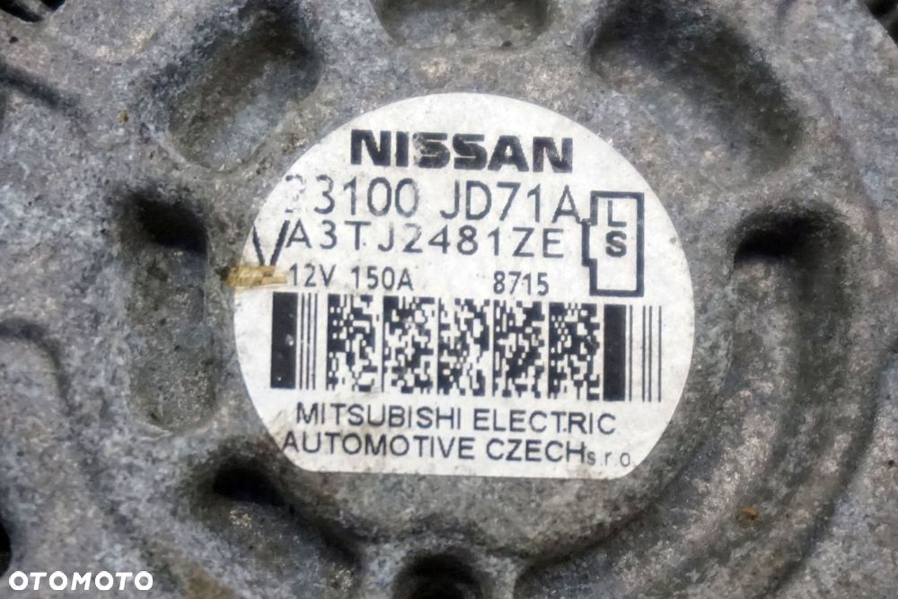 ALTERNATOR QASHQAI+2 I J10 2.0 DCI 23100-JD71A NISSAN 2008-2013 - 10