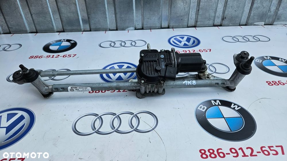 VW SCIROCCO 1K8 LIFT Mechanizm wycieraczek przód Silniczek wycieraczek 1K8955119H 1K8955023K - 2