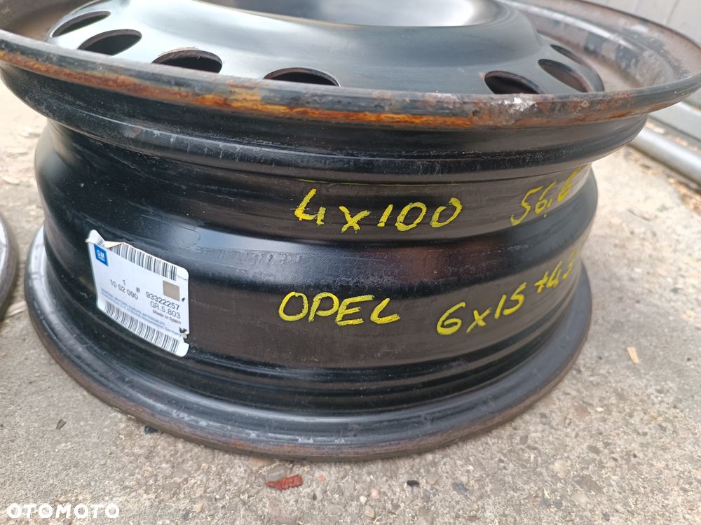 4x100 Felgi Stalowe Stal 15 Koła Fiat Punto Grande Evo DAEWOO NUBIRA LANOS NEXIA KALOS CHEVROLET AVEO OPEL ASTRA G CORSA C D E ADAM VECTRA Meriva A Legnica ALU-RAD - 5