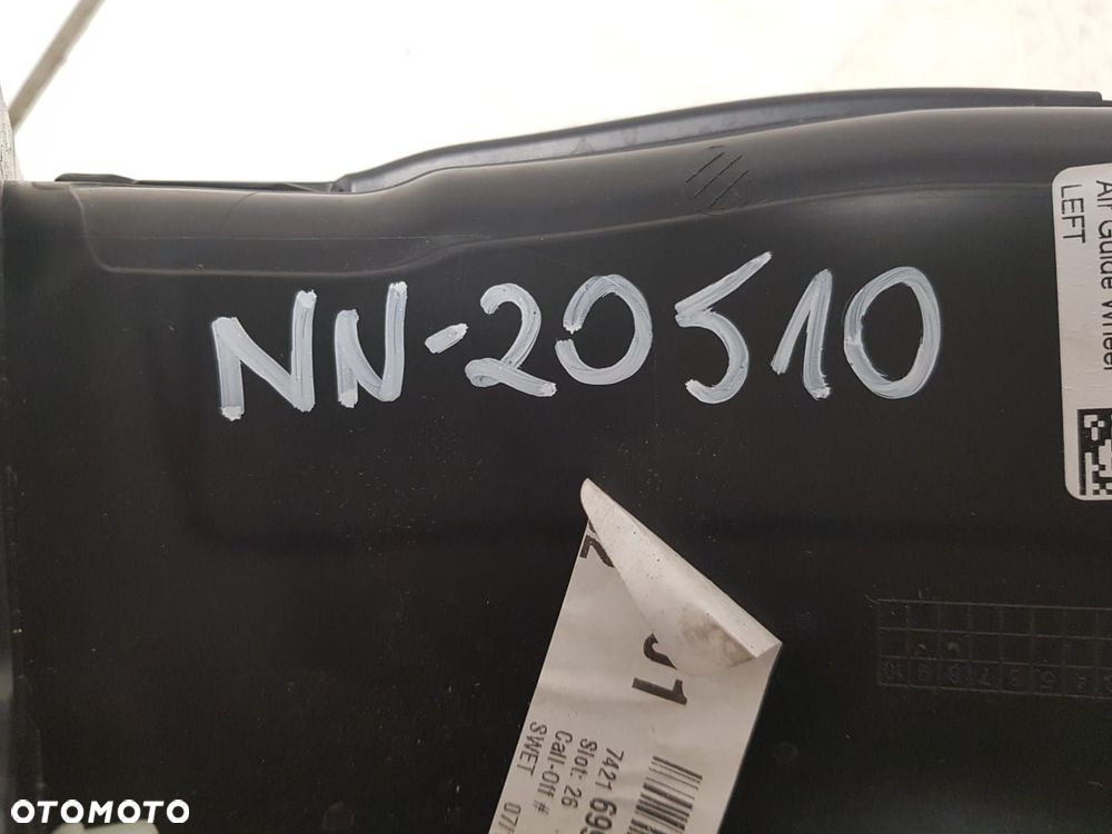 NOWY WLOT KANAŁ CHŁODZENIA TARCZA POWIETRZA HAMULCA LEWA LEWY BMW X5 G05 X6 G06 X7 G07 18-24 7421699 - 7