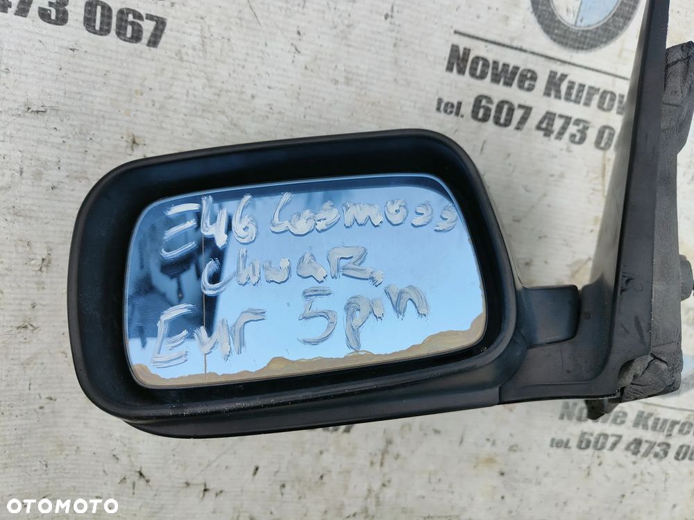 BMW E46 sedan kombi Lusterko lewe Cosmosschwarz 5 pinów Europa - 7