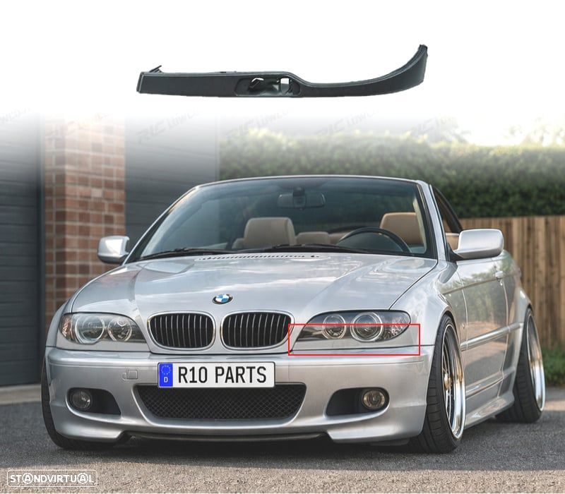 MOLDURA DO FAROL ESQ BMW SÉRIE 3 E46 COUPÉ CABRIO 03-06 - 1