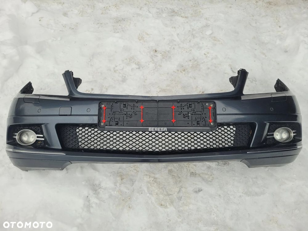 MERCEDES W204 ZDERZAK PRZEDNI PRZÓD XENON PDC SPRYSKI CZUJNIKI KPL C755