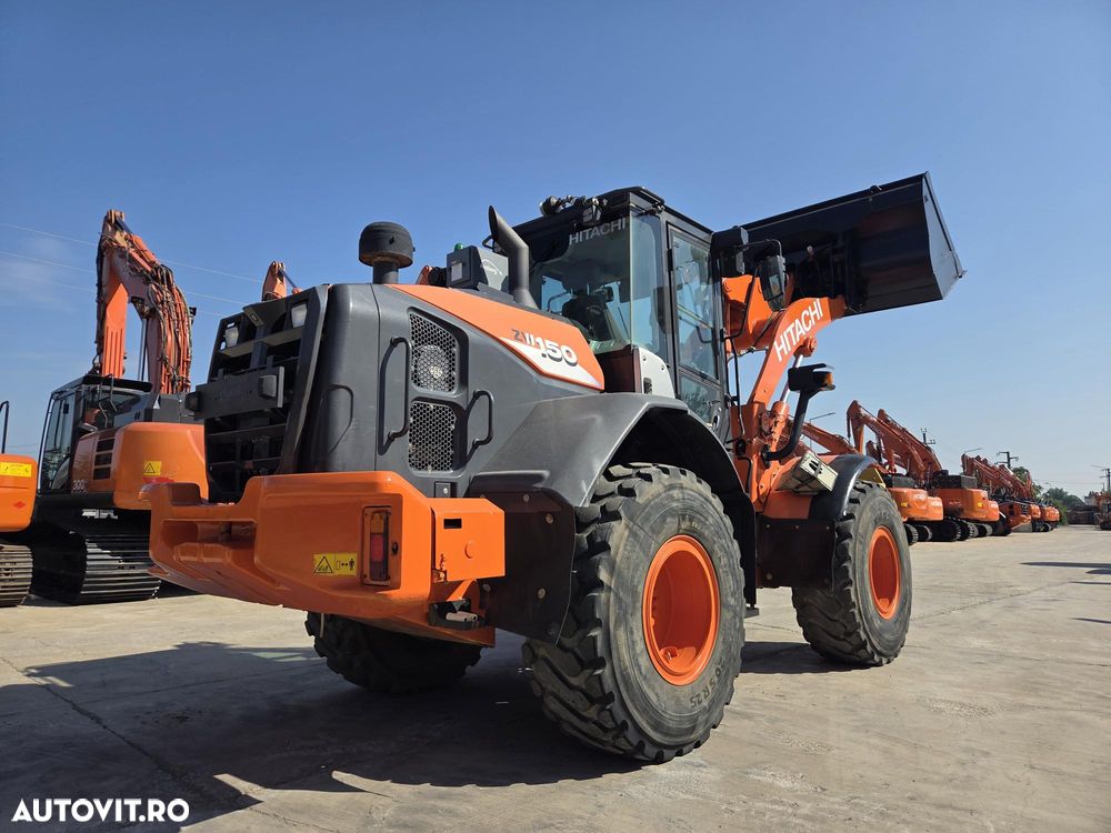 Hitachi ZW150-6, 2018, 5.304h, 21.348km, cupa 2,5mc, Masa 14 tone, cupla rapida, anv Michelin 80% ok, cantar, camera spate masalier, FULL OPTION, filtru suplimentar, Aer cond, rulat in Germania, posibilitate leasing, STARE FOARTE BUNA-PROMOTIE 69.900 EUR+Tva - 4