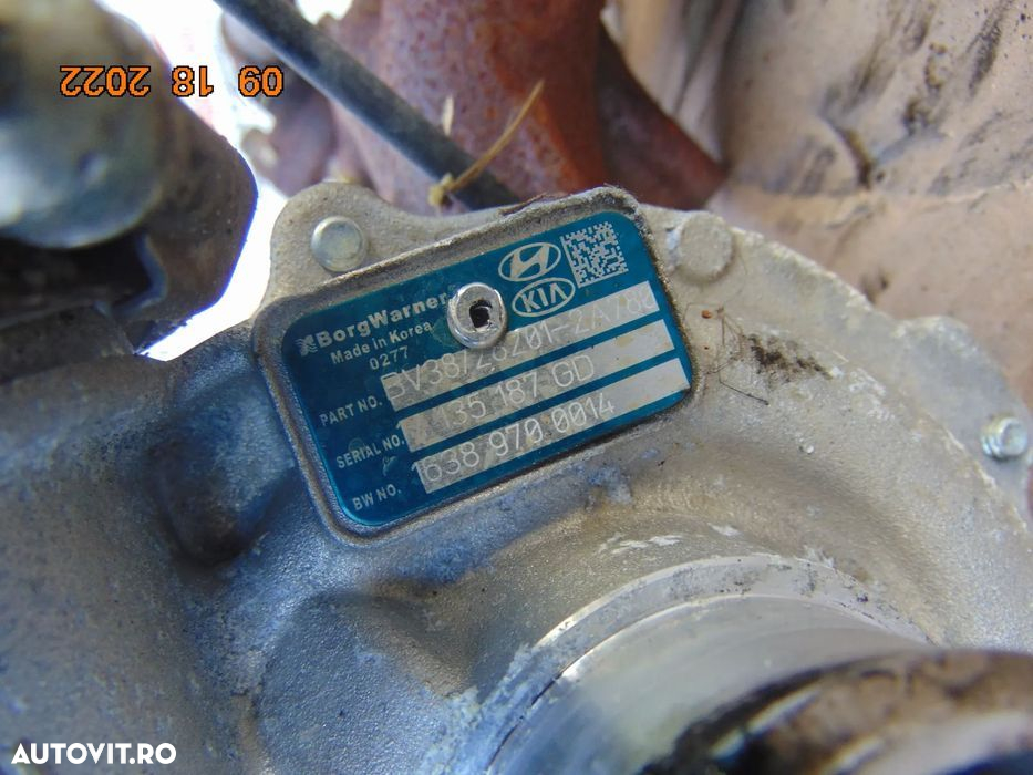 Turbina Kia 1.6crdi euro 6 Ceed Soul Hyundai i30 i40 turbosuflanta tur - 3