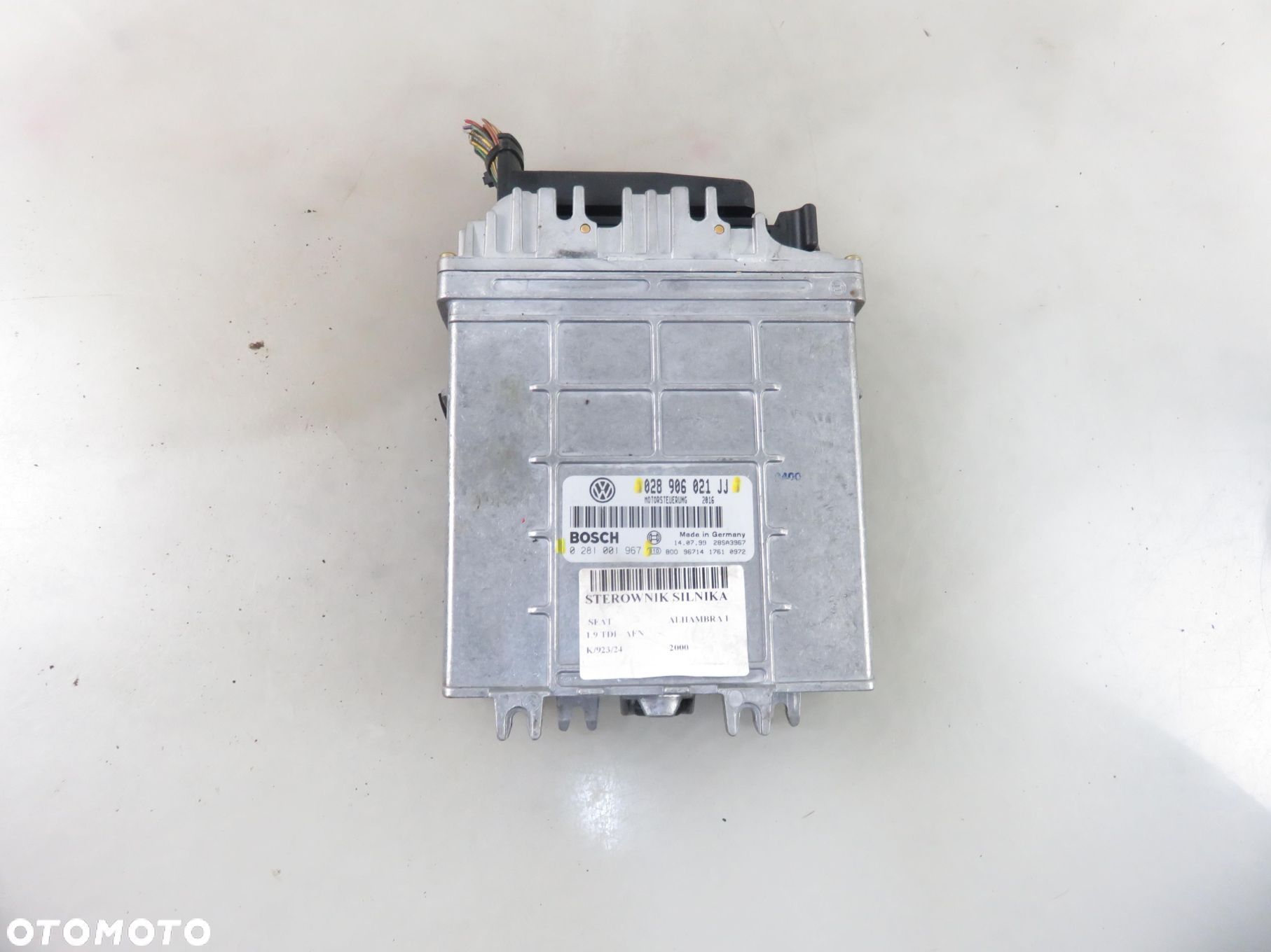 STEROWNIK SEAT ALHAMBRA I 1.9 TDI 028906021JJ 0281001967 - 1