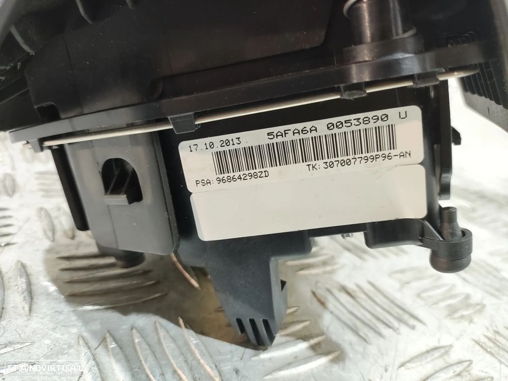 VOLANTE GUIADOR FLAT COMPLETO ORIGINAL CITROEN DS5 DS 5 98002842ZD COMANDOS MULTIFUNÇÕES PELE AIRBAG - 7