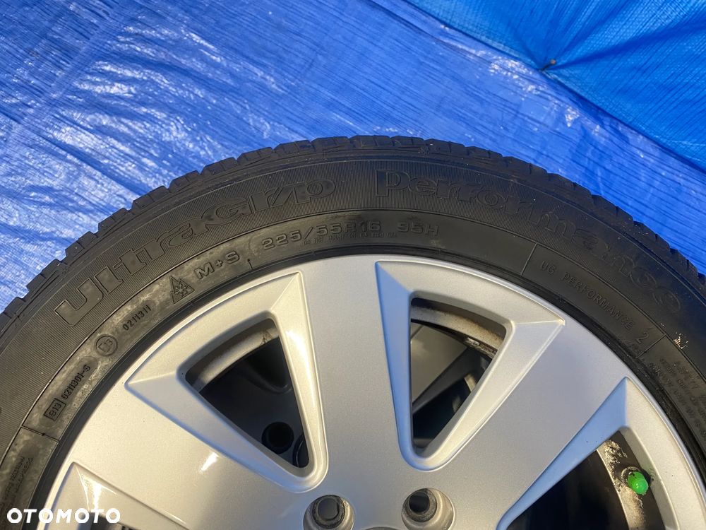 KOŁA KOŁO 16 FELGA ALUMINIOWE ALUSY 16" ET42 5X112 ; 57,1mm KOMPLET ; OPONY ZIMOWE AUDI A4 A6 VW SEAT SKODA ORYGINAŁ 4F0601025AN - 9
