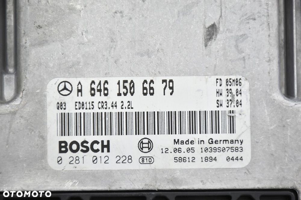 komputer sterownik silnika mercedes a6461506679 - 3