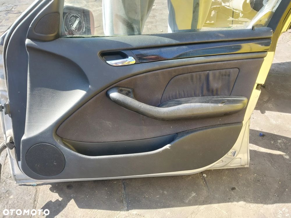 Drzwi prawe przednie tylne BMW E46 Lift FL Titansilber metalic 354/7 srebrne SEDAN prawy przód prawy tył tylne przednie kompletne - 7